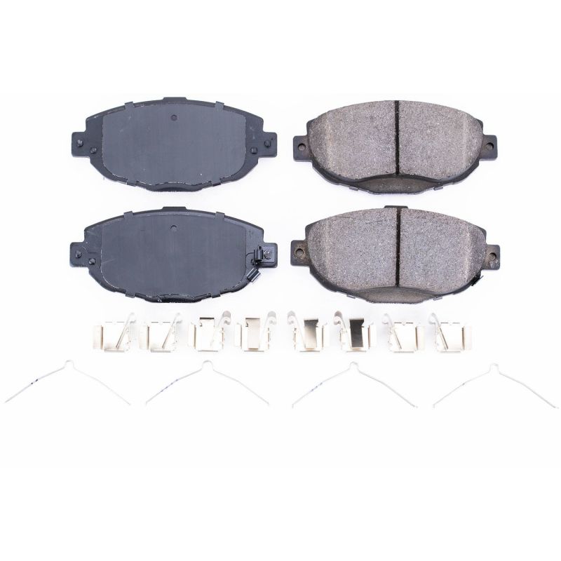PSB Z17 Evolution Brake Pads - Power Stop 99-00 Lexus SC300 Front Z17 Evolution Ceramic Brake Pads w/Hardware