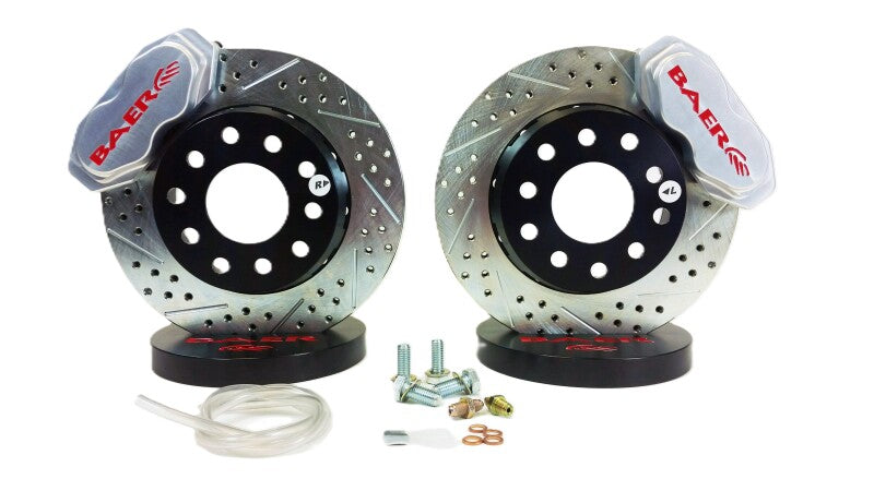 BAE SS4 Brake Kits - Baer Brakes 79-04 Ford Mustang 11in SS4+ Deep Stage Front SDZ Brake Kit - Clear