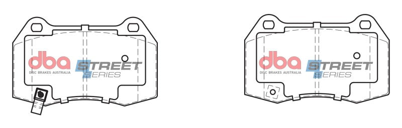DBA Street Series Brake Pads - DBA 02-09 Nissan 350Z Street Series Front Brake Pads