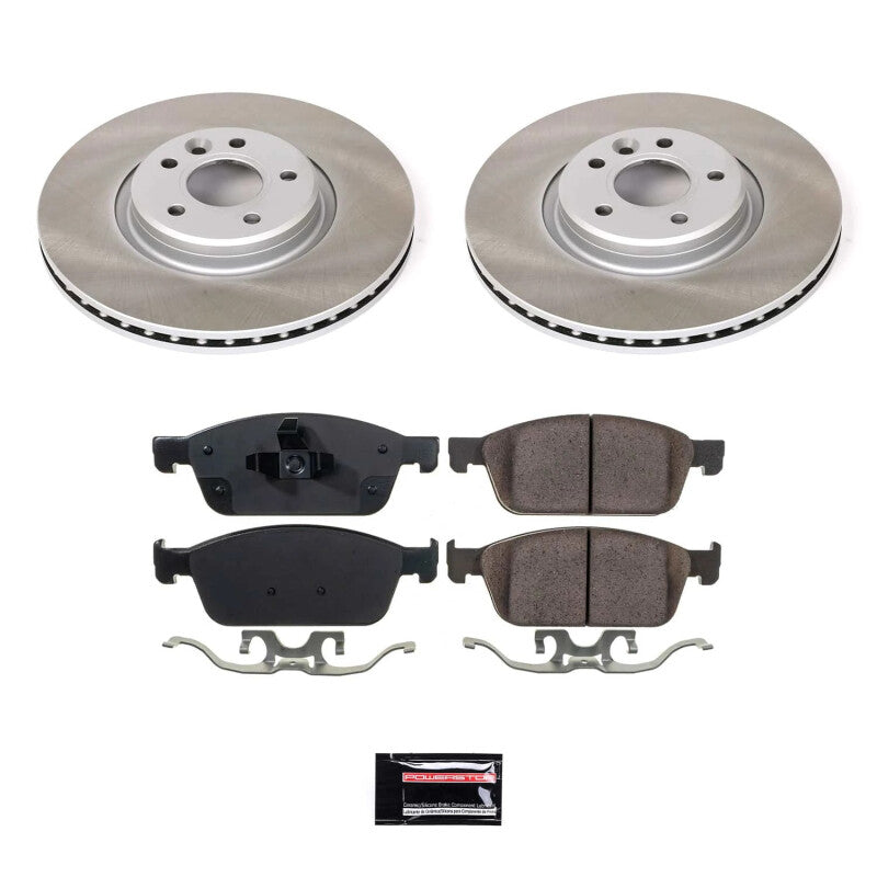 PSB Semi-Coated Rotor Kits - Power Stop 14-18 Ford Transit Connect Front Semi-Coated Rotor Kit