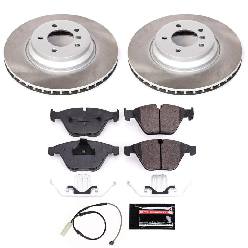 PSB Semi-Coated Rotor Kits - Power Stop 11-13 BMW 335is Front Semi-Coated Rotor Kit