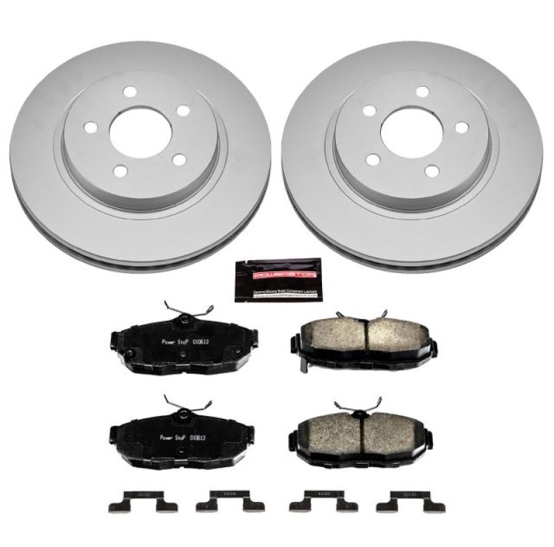 PSB Z17 Evolution Coated Kit - Power Stop 2012 Ford Mustang Rear Z17 Evolution Geomet Coated Brake Kit