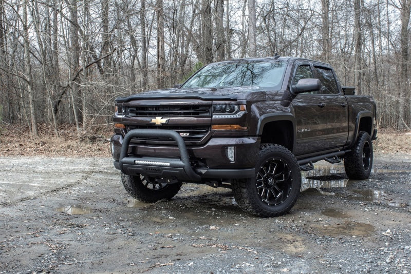 LND Bull Bars - Lund 07-17 Chevy Silverado 1500 Bull Bar w/Light & Wiring - Black