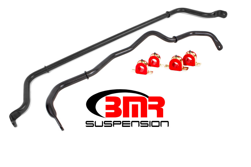 BMR Sway Bar Kits - BMR 16-20 6th Gen Camaro Front & Rear Sway Bar Kit w/ Bushings - Black Hammertone