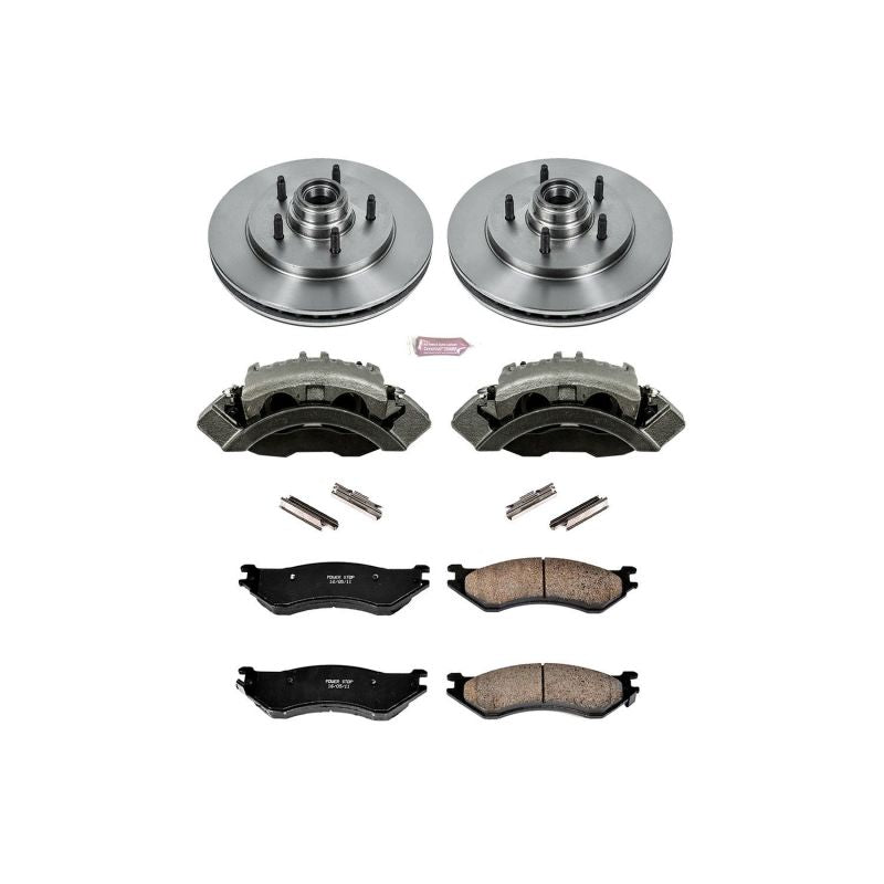 PSB Autospecialty Rotor - Power Stop 98-00 Lincoln Navigator Front Autospecialty Kit w/Cals