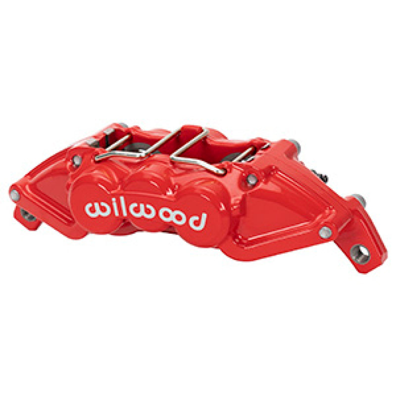 WIL UTV Big Brake Kits - Wilwood Universal UTV4 Caliper 1.12/1.12in Pistons 25in Rotor - Red