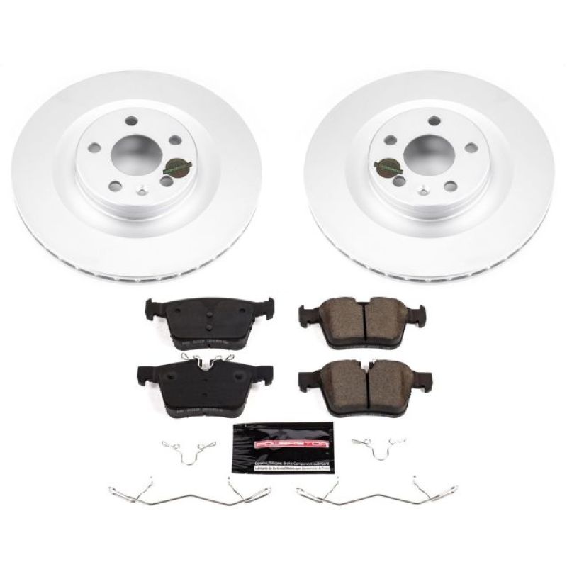 PSB Z23 Evolution Coated Kit - Power Stop 17-18 Volvo S90 Rear Z23 Evolution Sport Coated Brake Kit