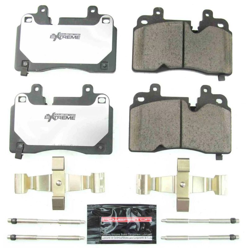 PSB Z26 Extreme Brake Pads - Power Stop 2020 Chevrolet Corvette Front Z26 Extreme Street Brake Pads w/Hardware