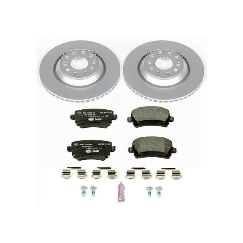 PSB Euro-Stop Kit - Power Stop 09-17 Volkswagen CC Rear Euro-Stop Brake Kit