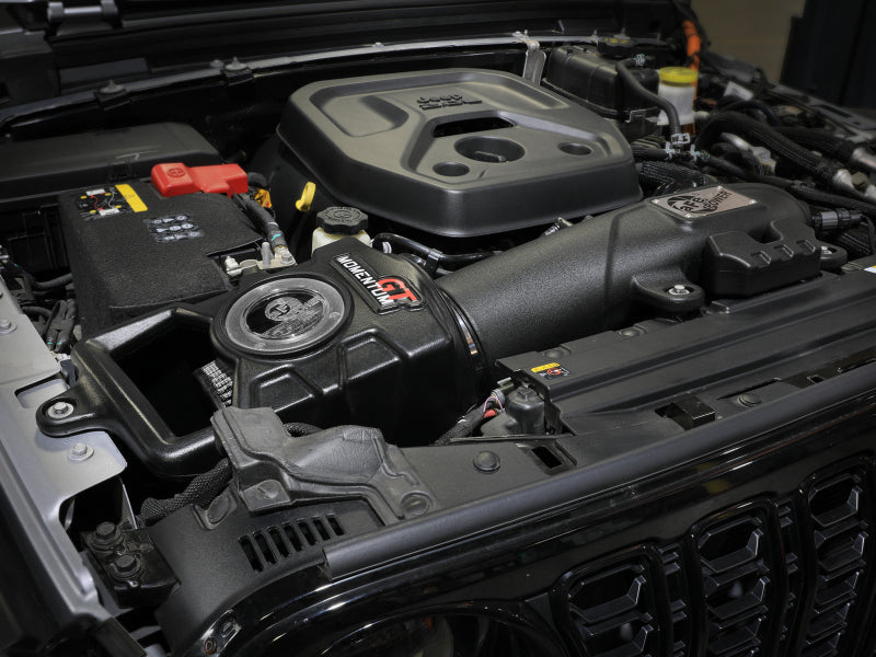 AFE Momentum GT Cold Air Intakes - aFe Momentum Sealed Intake w/ Pro DRY S Jeep Wrangler 4xe (JL) 24-25 L4-2.0L (t) Hybrid