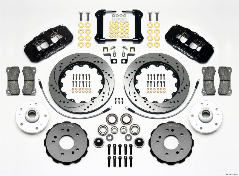 WIL Aero Brake Kit - Wilwood AERO6 Front Truck Kit 14.25in Drilled 97-03 Ford F150