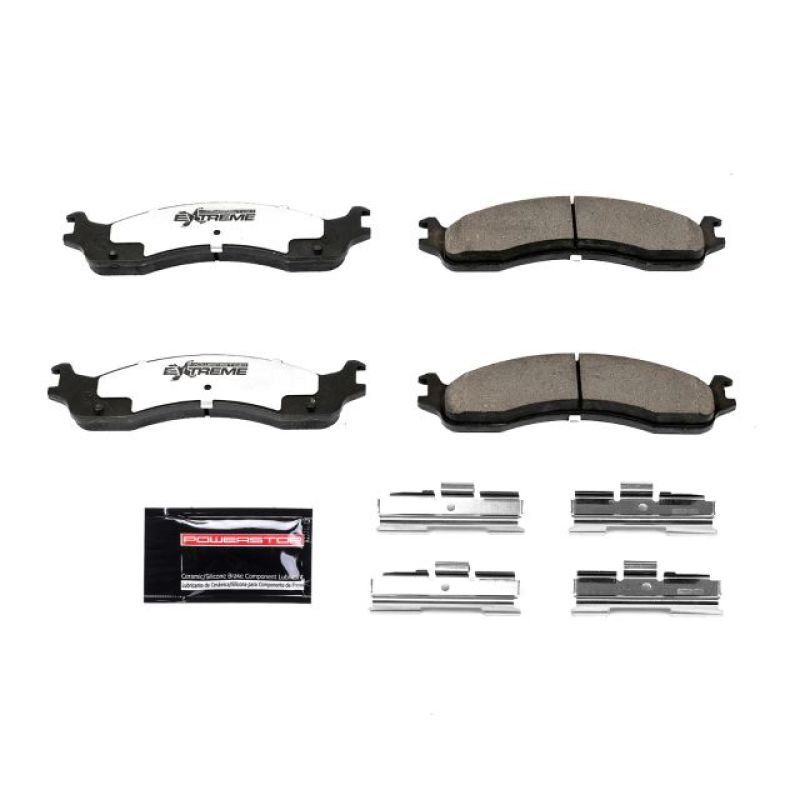 PSB Z36 Truck & Tow Brake Pads - Power Stop 2007 Ford E-150 Front Z36 Truck & Tow Brake Pads w/Hardware