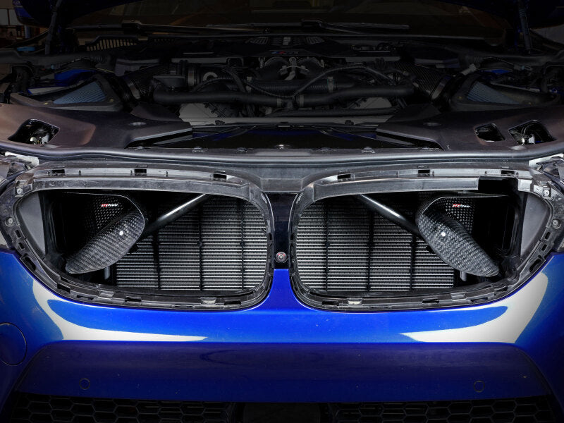 AFE Air Scoops - aFe Momentum Black Series Carbon Fiber Dynamic Air Scoop - BMW M5 (F90) 18-19