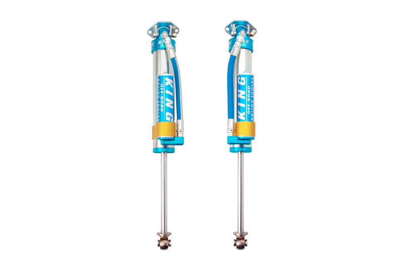 KIN 2.5 Shocks - King Shocks 07-18 Jeep Wrangler JK Rear 2.5 Dia Piggy Hose Res Shocks 6in Lift (Pair)