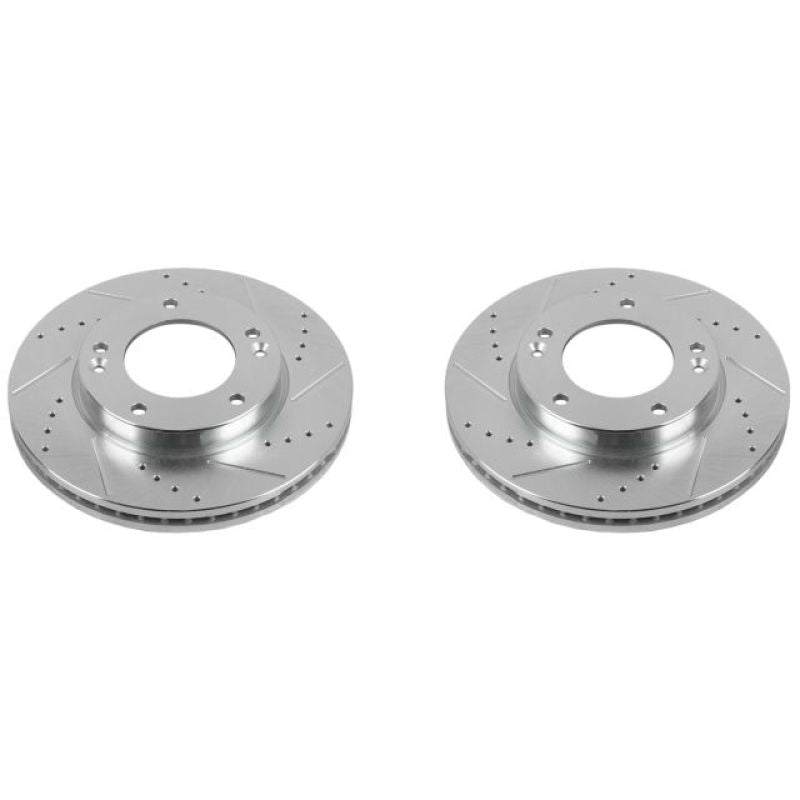 PSB Evolution Drill/Slot Rotor - Power Stop 07-09 Kia Sorento Front Evolution Drilled & Slotted Rotors - Pair
