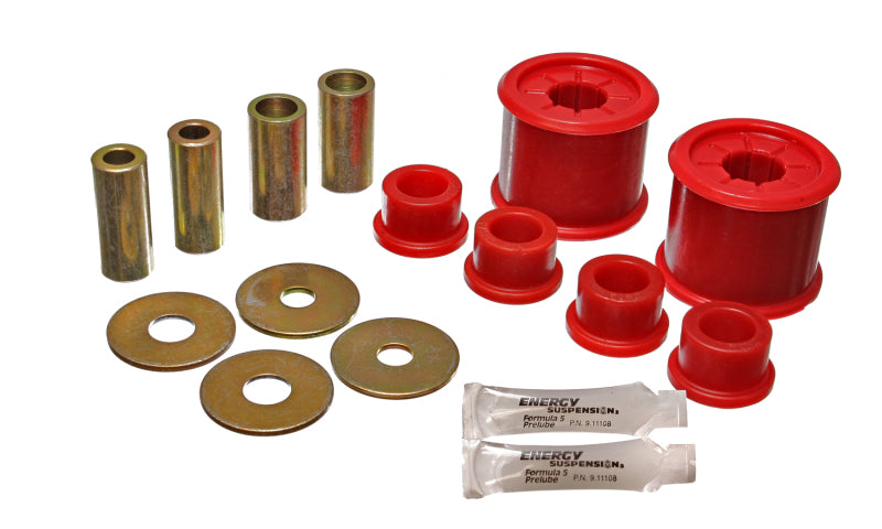ES Cntrl Arm Bushings - Red - Energy Suspension 2/01-04 Mitsubishi Eclipse FWD Red Front Control Arm Bushing Set