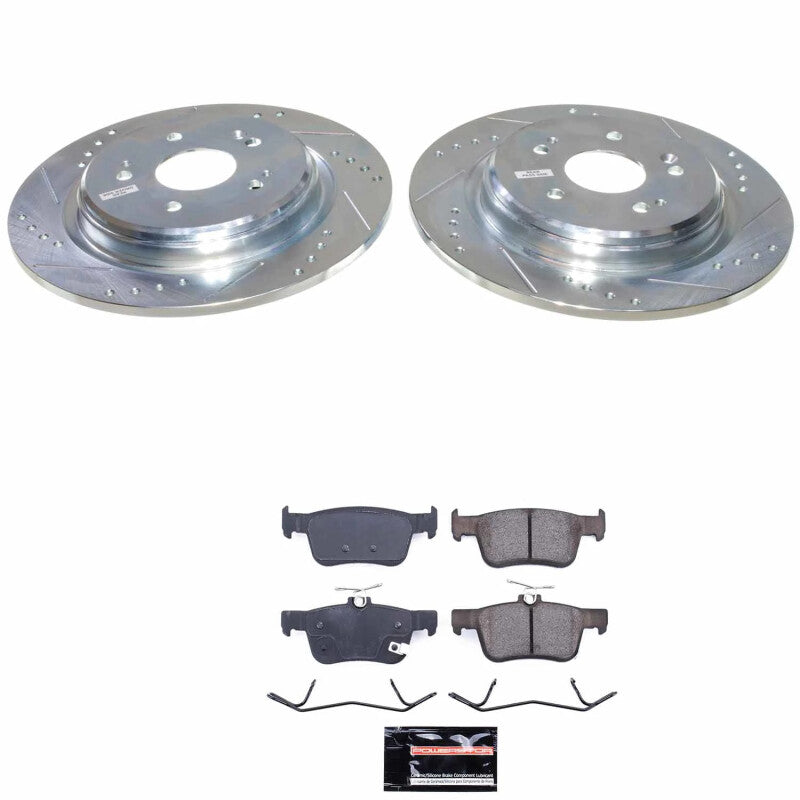 PSB Z23 Evolution Kit - Power Stop 19-24 Acura RDX Rear Z23 Evolution Brake Kit