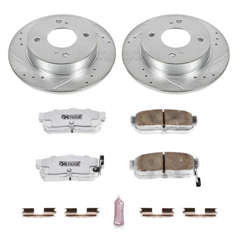 PSB Z26 Street Warrior Kit - Power Stop 91-96 Infiniti G20 Rear Z26 Street Warrior Brake Kit