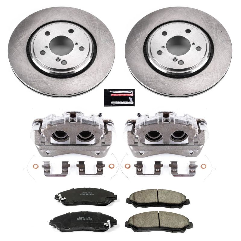 PSB Autospecialty Caliper - Power Stop 17-20 Honda Ridgeline Front Autospecialty Kit w/Cals
