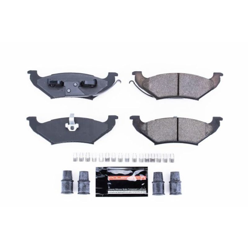 PSB Z23 Evolution Brake Pads - Power Stop 97-00 Chrysler Town & Country Rear Z23 Evolution Sport Brake Pads w/Hardware
