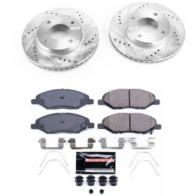 PSB Z23 Evolution Kit - Power Stop 09-11 Nissan Versa Front Z23 Evolution Sport Brake Kit