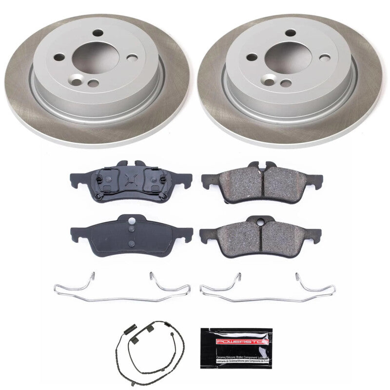 PSB Semi-Coated Rotor Kits - Power Stop 02-06 Mini Cooper Rear Semi-Coated Rotor Kit