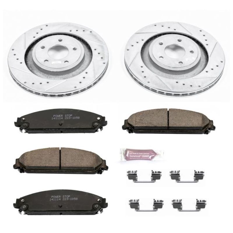 PSB Z23 Evolution Kit - Power Stop 13-14 Chrysler 200 Front Z23 Evolution Sport Brake Kit