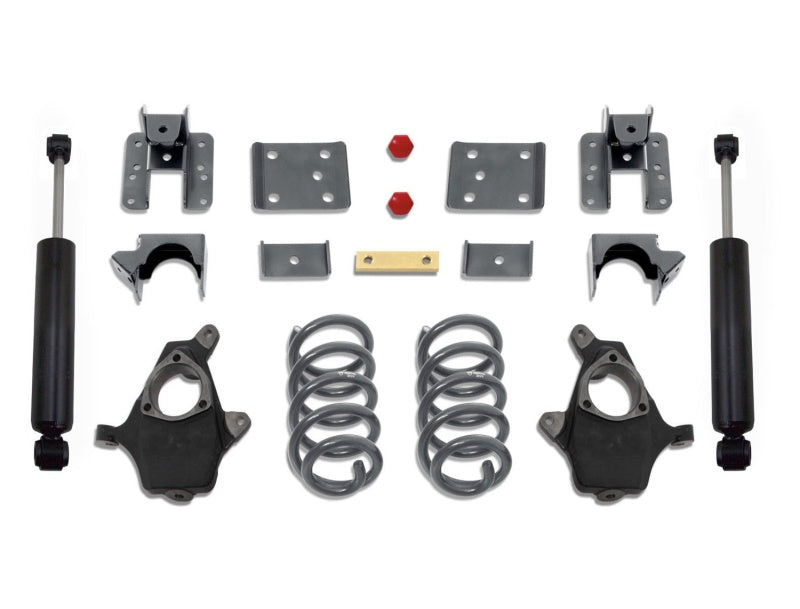 MXT Lowering Spindles - MaxTrac 14-16 GM C/K1500 2WD/4WD Extended/Crew Cab w/Cast Steel Susp. 4in/6in Lowering Kit