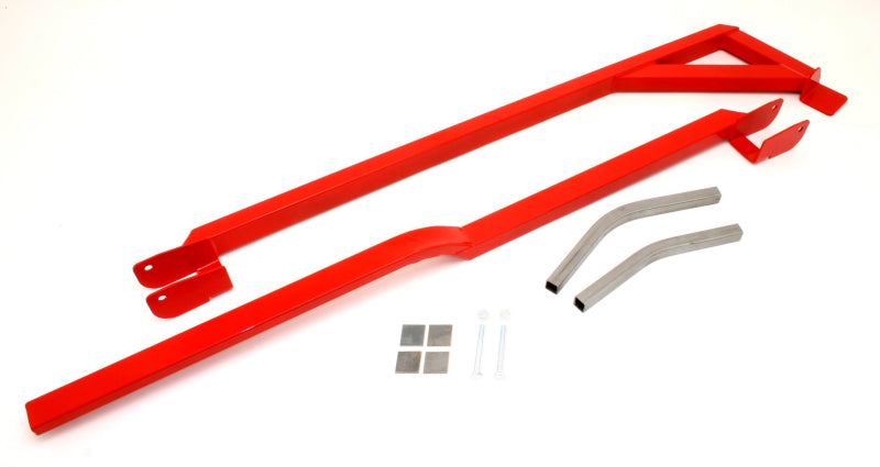 BMR Subframe Connectors - BMR 82-82 3rd Gen F-Body Weld-On Boxed Subframe Connectors (Outside Frame Exhaust) - Red
