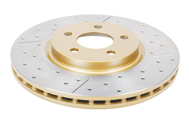DBA Street Slot&Drill Rotors - DBA 01-10 Chrysler PT Cruiser Front Drilled & Slotted Street Series Rotor