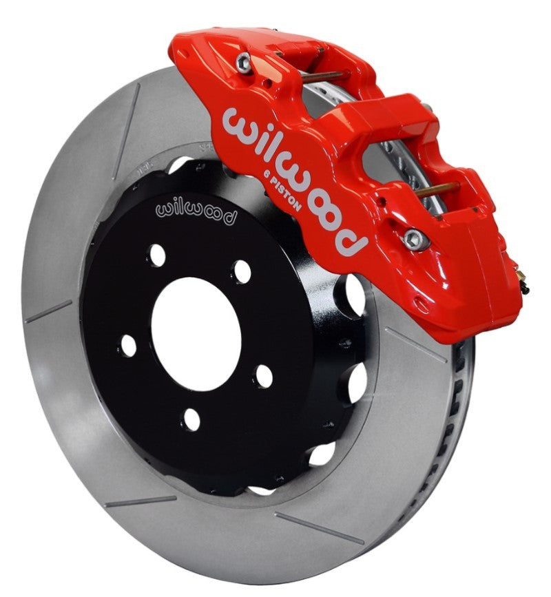 WIL Aero Brake Kit - Wilwood AERO6 Front Hat Kit 15.00 Red 2016-Up Camaro w/Lines