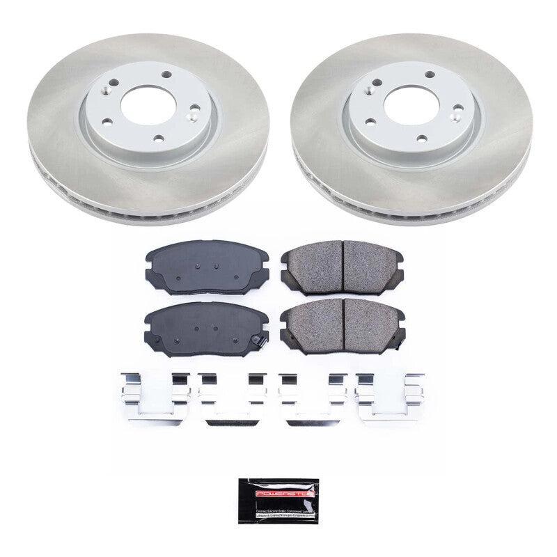 PSB Semi-Coated Rotor Kits - Power Stop 06-10 Hyundai Sonata Front Semi-Coated Rotor Kit