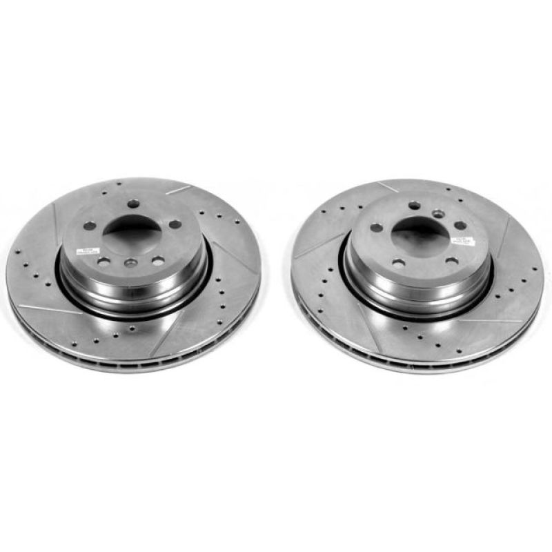 PSB Evolution Drill/Slot Rotor - Power Stop 06-08 BMW 750i Rear Evolution Drilled & Slotted Rotors - Pair