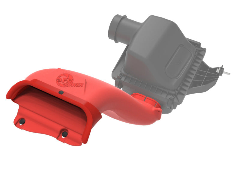 AFE Air Scoops - aFe Rapid Induction Dynamic Air Scoop 2021+ Ford F-150V6/V8 - Red