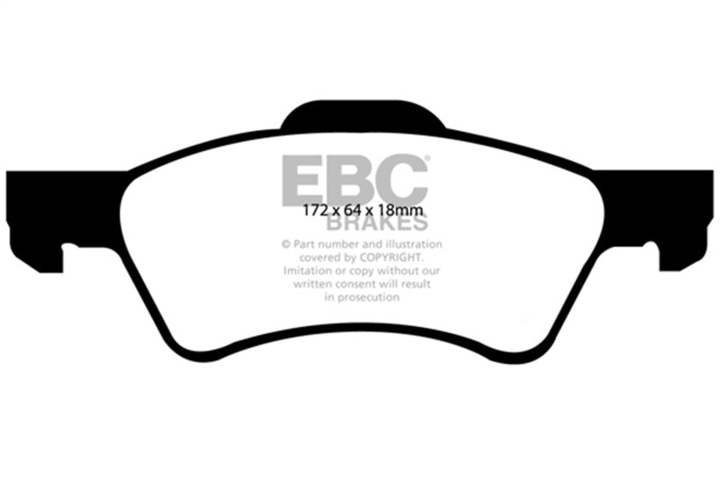 EBC Greenstuff Brake Pad Sets - EBC 01-07 Chrysler Town & Country 3.3 Rear Rotors Greenstuff Front Brake Pads