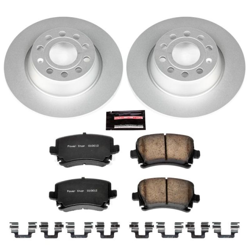 PSB Z23 Evolution Coated Kit - Power Stop 2013 Audi A3 Rear Z23 Evolution Sport Coated Brake Kit