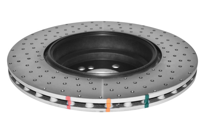 DBA 4000 Slot&Drill Rotors - DBA 11-12 BMW 1M (E82) Rear Slotted & Dimpled 4000 Series Rotor
