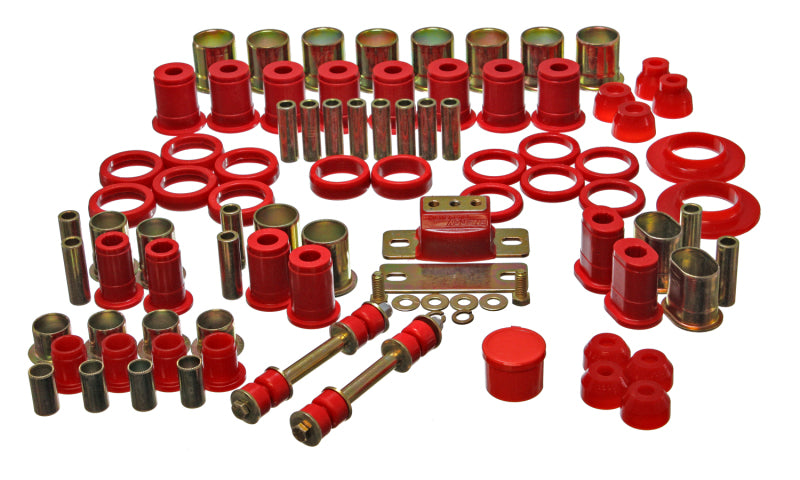 ES Hyper-Flex Sets - Red - Energy Suspension 66-72 Oldsmobile Cutlass/442/F-85/Europa Red Hyper-flex Master Bushing Set