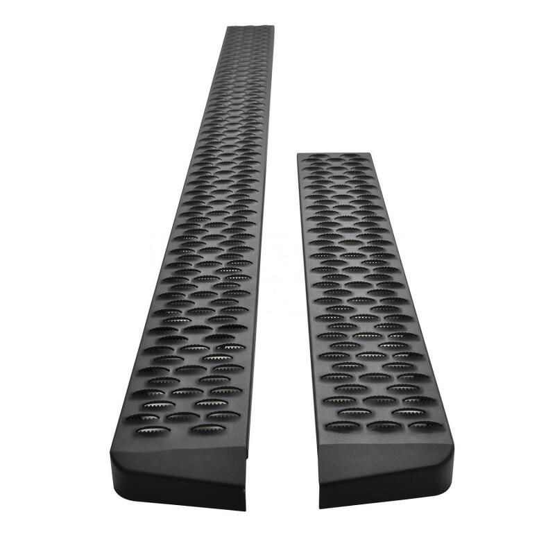 WES Running Boards - Grate - Westin Ford Transit Van 150/250/350 (46in Driver & 97in. Pass) Grate Steps Running Boards - Tex. Blk