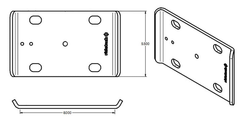 RID U-Bolt Plates - Ridetech Large U-Bolt Plate