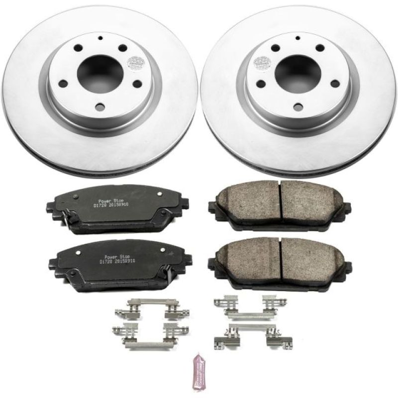 PSB Z17 Evolution Coated Kit - Power Stop 14-18 Mazda 3 Front Z17 Evolution Geomet Coated Brake Kit