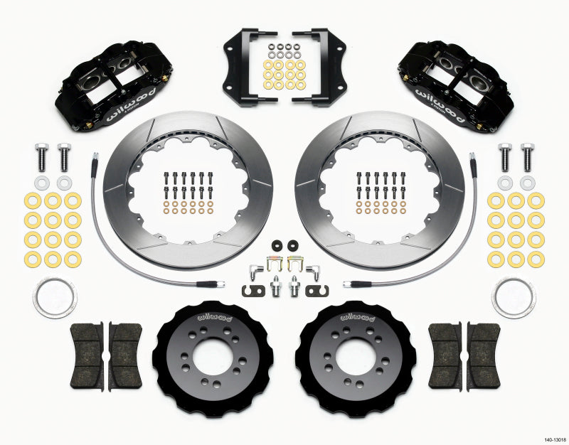 WIL Superlite Brake Kit - Wilwood Narrow Superlite 6R Front Hat Kit 12.88in 2013-Up Ford Focus ST w/ Lines