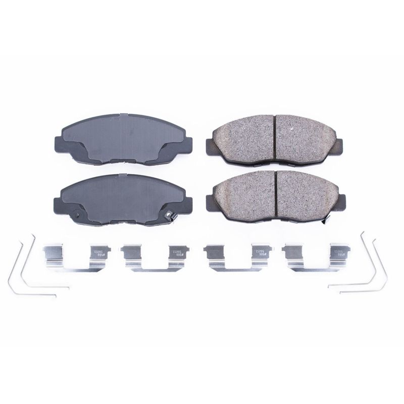 PSB Z17 Evolution Brake Pads - Power Stop 12-15 Honda Civic Front Z17 Evolution Ceramic Brake Pads w/Hardware