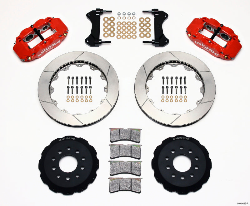 WIL Superlite Brake Kit - Wilwood Narrow Superlite 6R Front Hat Kit 13.06in Red 98-02 Camaro/Firebird