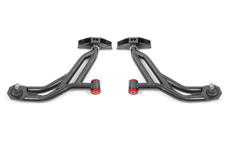 BMR Control Arms - BMR 10-14 Ford Mustang / Shelby GT500 Non-Adj. Lower A-Arms (Poly/Delrin) - Black Hammertone