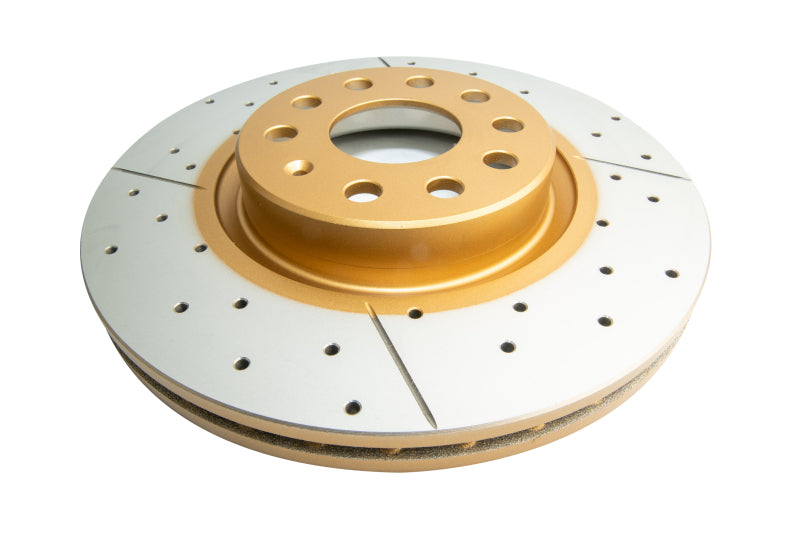 DBA Street Slot&Drill Rotors - DBA 06-08 Audi A3 / 10/06+ TT / 10/04-10 VW Golf Front Drilled & Slotted Street Series Rotor