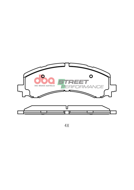 DBA SP Performance Brake Pads - DBA 21-23 Ford F-150 (Excl Max Towing) Front SP Performance Brake Pads