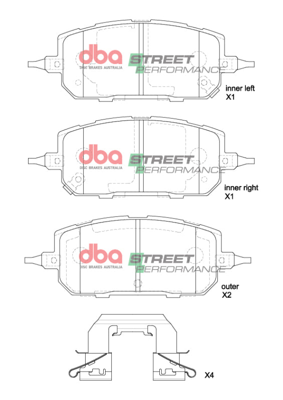 DBA SP Performance Brake Pads - DBA 2021+ Mazda MX30 SP Performance Front Brake Pads