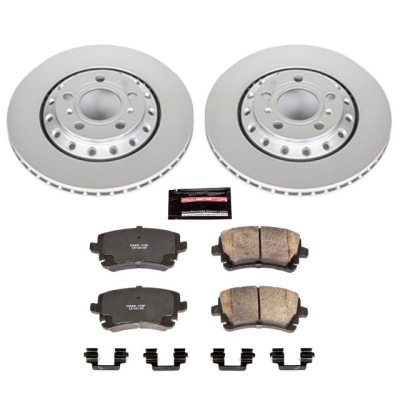 PSB Z23 Evolution Coated Kit - Power Stop 03-10 Audi A8 Quattro Rear Z23 Evolution Sport Coated Brake Kit
