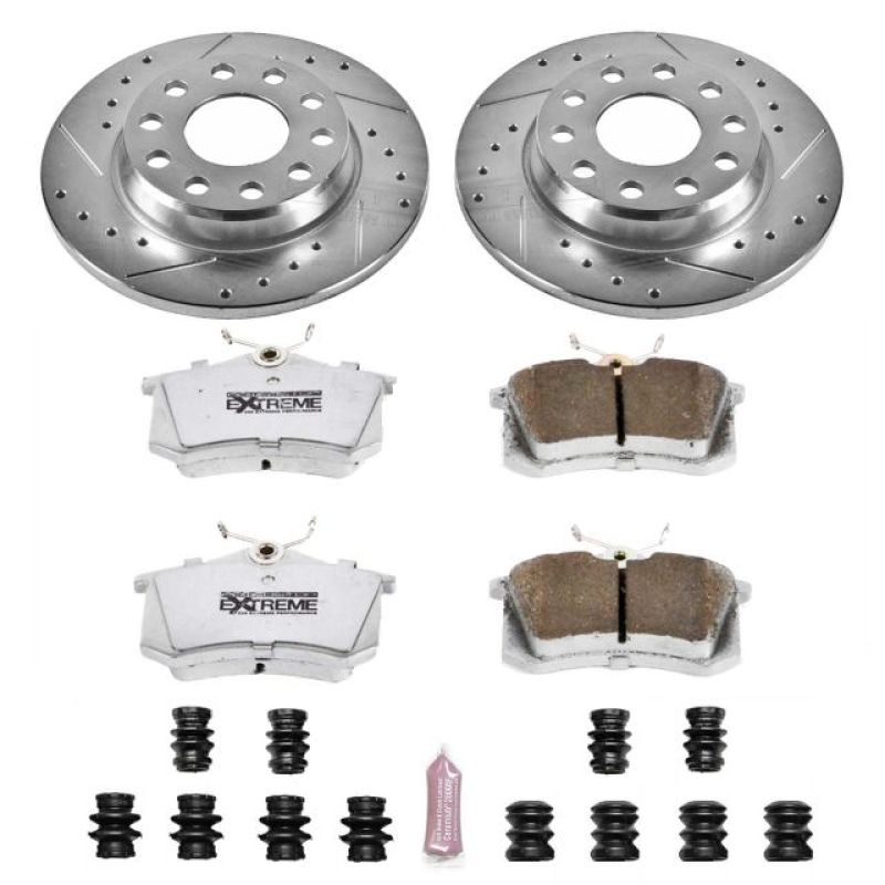 PSB Z26 Street Warrior Kit - Power Stop 02-05 Audi A4 Rear Z26 Street Warrior Brake Kit
